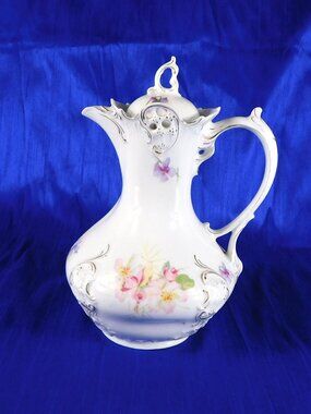Thun White Floral Chocolate Pot # 26101